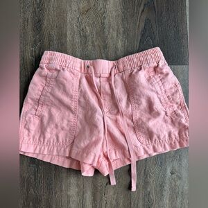 Gap linen blend shorts.  Women’s size XS.  Light pink/coral color.